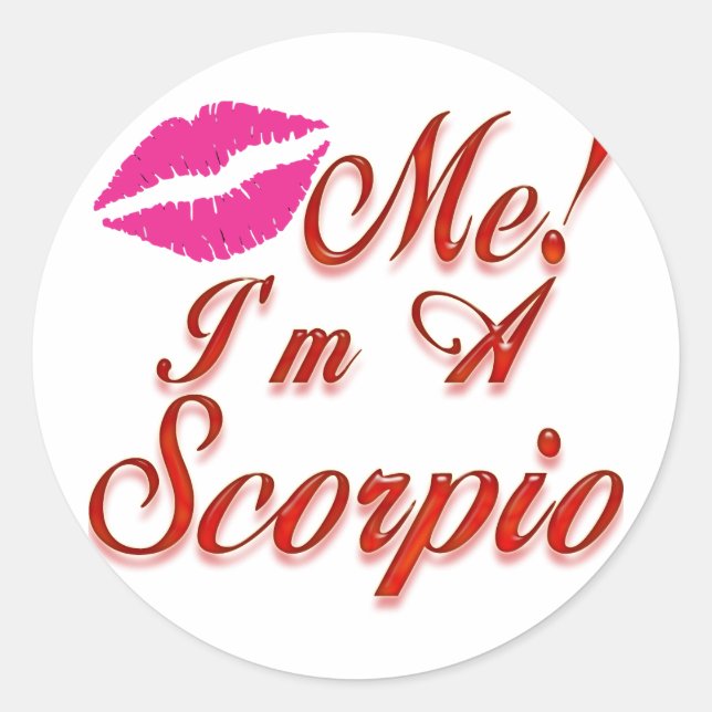 Zodiac Signs Runt Klistermärke (Framsida)