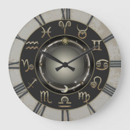 Zodiac Signs Stor Klocka