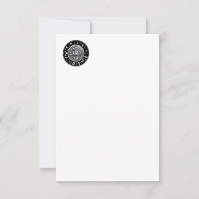 Zodiac signs tack kort (Framsida)