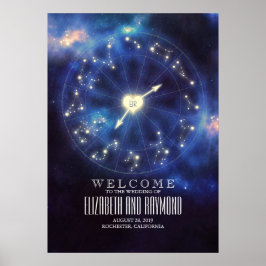 Zodiac Signs | Välkomstskylt för Constellellation  Poster