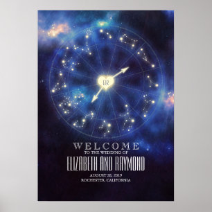 Zodiac Signs   Välkomstskylt för Constellellation  Poster