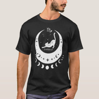 Zodiac Skorpion Horoskop Astrologi Tecken Katt Cre T Shirt