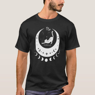 Zodiac Skorpion Horoskop Astrologi Tecken Katt Cre T Shirt