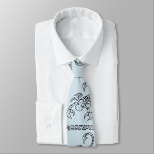 Zodiac-skylt Tie: Scorpio (transparent) Slips