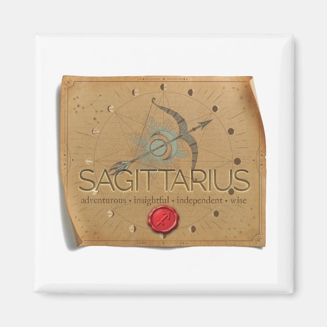 ZODIAC - Skytten - Magnet (Framsidan)