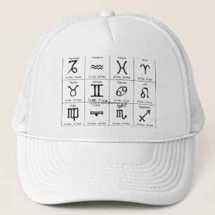 Zodiac Sol - signatärdiagram - kalender thunder_C Keps