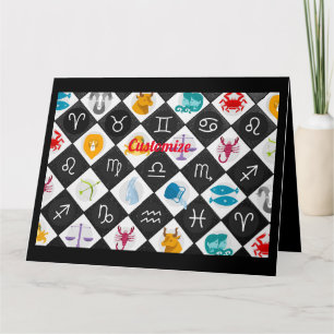 Zodiac Sol signerar Astrology Calendar Thunder_Cov Kort