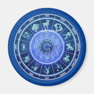 Zodiac Sol signerar Astrology Calendar Thunder_Cov Magnet