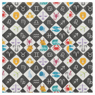 Zodiac Sol signerar Astrology Calendar Thunder_Cov Tyg