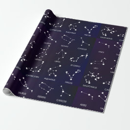 Zodiac Star Constellations Craft eller Gift Presentpapper