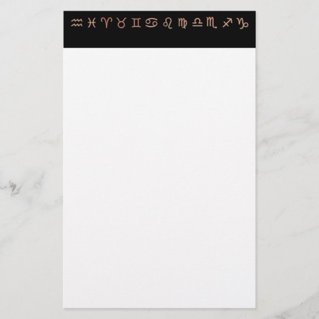 Zodiac Stationery Brevpapper (Framsida)
