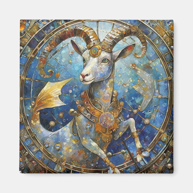 Zodiac - Stenbocken havsgeten Magnet (Framsidan)