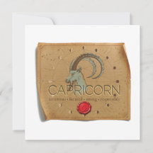ZODIAC - Stenbocken - Personlig Noteskort
