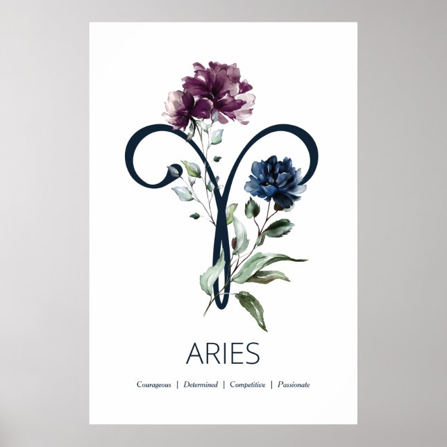 Zodiac Stjärntecken Aries Poster (Framsidan)