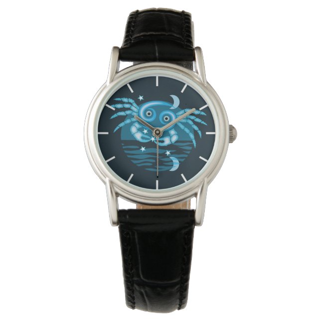 Zodiac-Stjärntecken - Cancer Symbol Watch Armbandsur (Framsida)