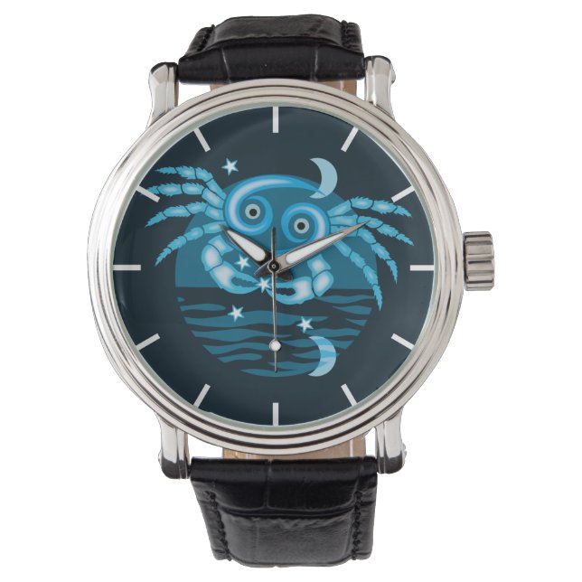 Zodiac-Stjärntecken - Cancer Symbol Watch Armbandsur (Framsida)