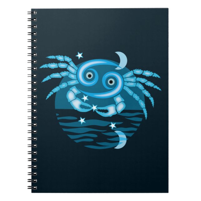 Zodiac-Stjärntecken - cancersymbol Anteckningsbok (Framsidan)