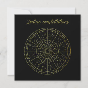 Zodiac stjärntecken horoscope-konstellationer kart