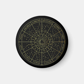 Zodiac stjärntecken horoscope-konstellationer kart magnet