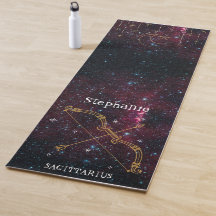 Zodiac Stjärntecken Sagittarius Monogram Glitter