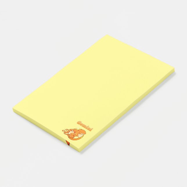 Zodiac Stjärntecken Tvillingarna illustration Post-it Block (Vinklad)
