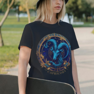 Zodiac Symbol Celestial Fantasy Capricorn Birthday T Shirt