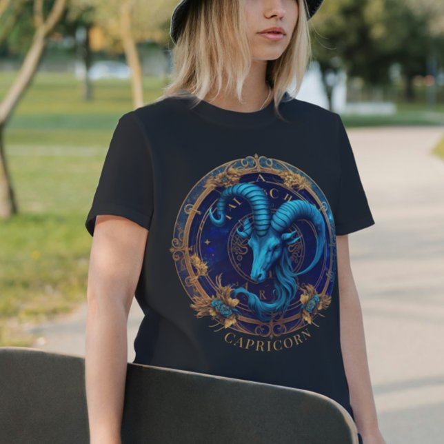 Zodiac Symbol Celestial Fantasy Capricorn Birthday T Shirt (Skapare uppladdad)
