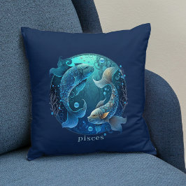 Zodiac Symbol Celestial Fantasy Pisces Kudde