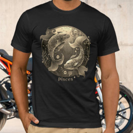 Zodiac Symbol Celestial Fantasy Pisces Manar T Shirt