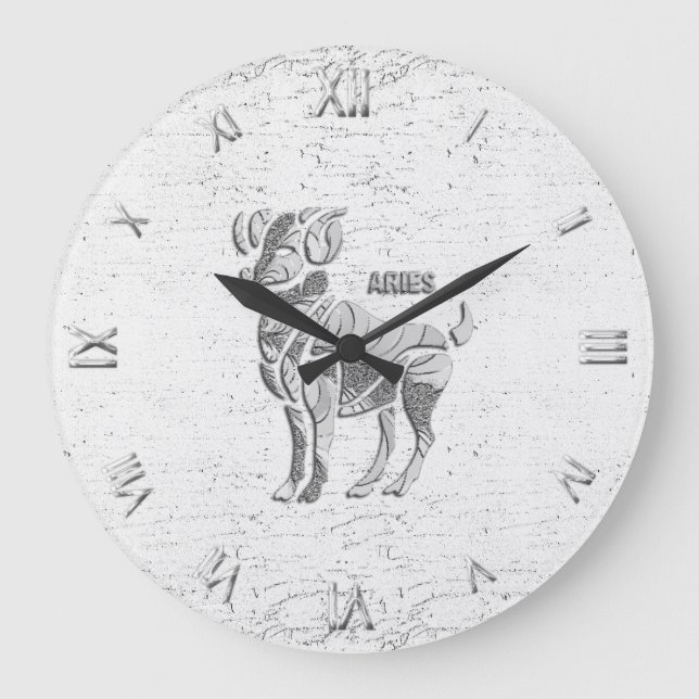 Zodiac-symbolens väggklocka, rund eller fyrkant stor klocka (Framsida)