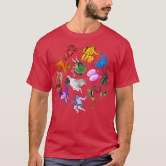 Zodiac-symboler Astrological Sign Constellation De T Shirt