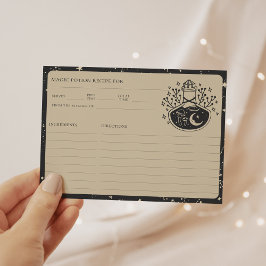 Zodiac Tarot Celestial Möhippa Recept Card Tilläggskort