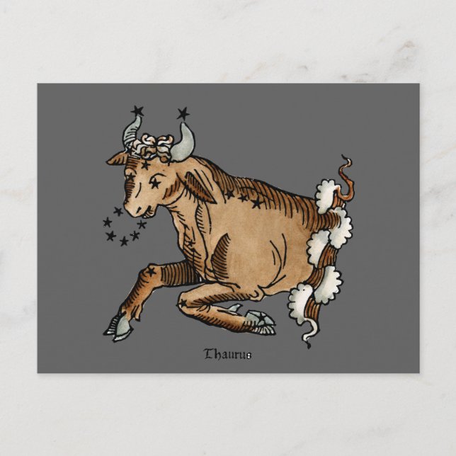 Zodiac: Taurus, 1482 Vykort (Framsida)