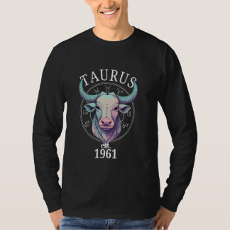 Zodiac Taurus Bull Born 1961 T Shirt