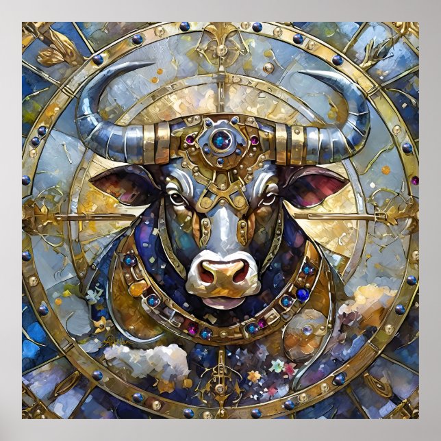 Zodiac - Taurus Bull Poster (Framsidan)