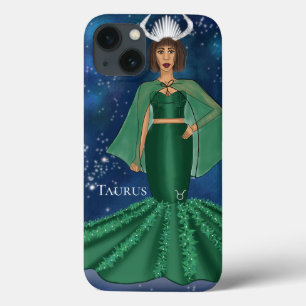 Zodiac Taurus Goddess i Celestial Galaxy Space
