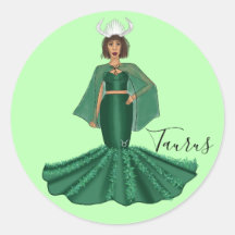 Zodiac Taurus Goddess med Horns