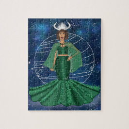 Zodiac Taurus Goddess med reguling Planet Venus Pussel
