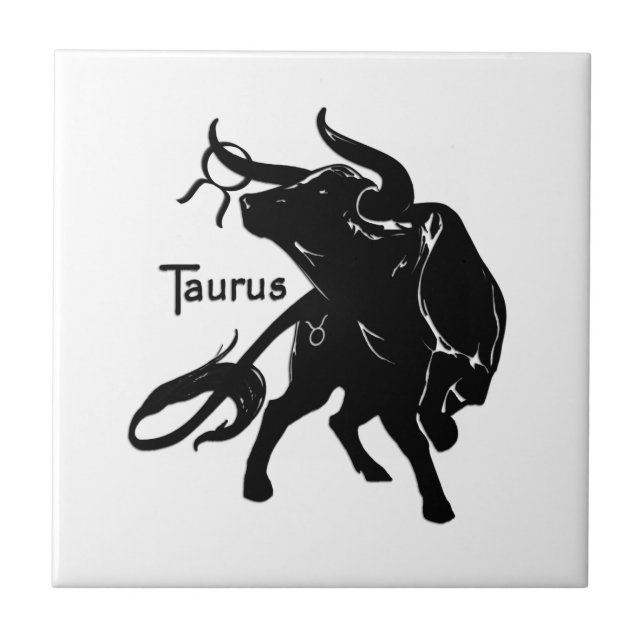 Zodiac Taurus Kakelplatta (Framsidan)