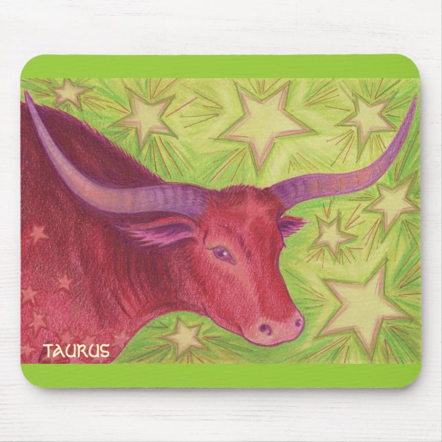 Zodiac Taurus mousepad Musmatta (Framsidan)