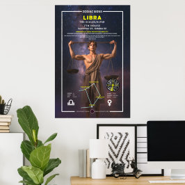 Zodiac-tecken av Libra Poster