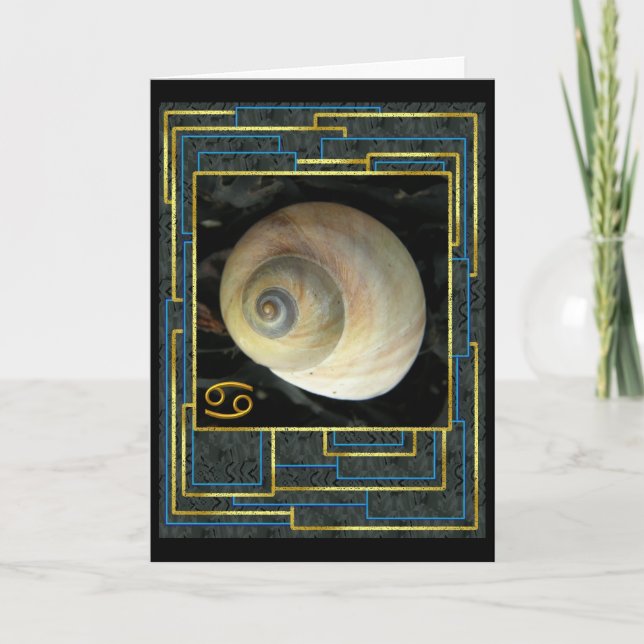 Zodiac-tecken: Cancerdag-hälsningar Kort (Framsida)