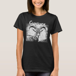 Zodiac-tecken Capricorn Goat-symbol T Shirt