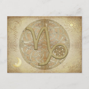 Zodiac-tecken Capricorn-vykort Vykort