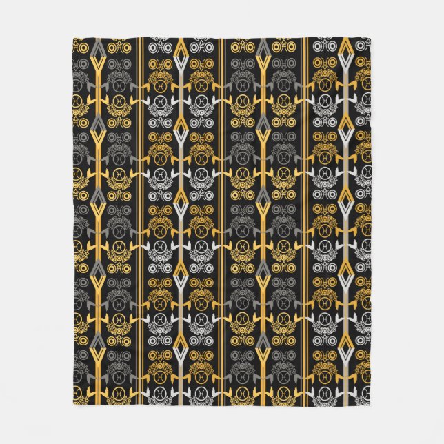 Zodiac-tecken Fleecefilt (Framsidan)