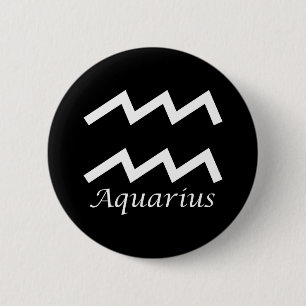 Zodiac-tecken för "Aquarius" Knapp