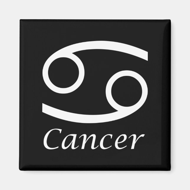 Zodiac-tecken för "Cancer" Magnet (Framsidan)