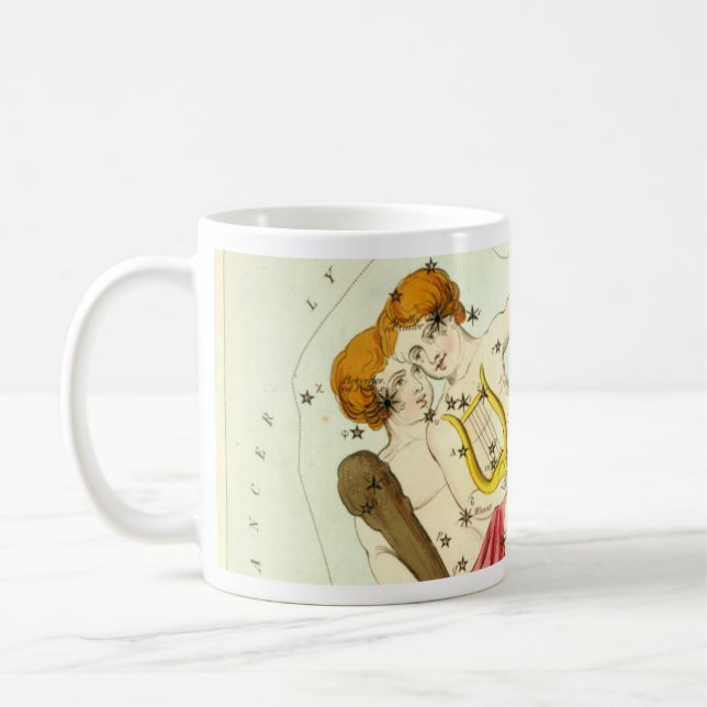 Zodiac-tecken: Gemini Kaffemugg (Vänster)
