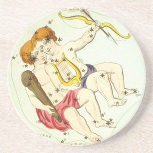 Zodiac-tecken: Gemini Underlägg