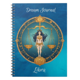 Zodiac-tecken Libra Dream Journal bärbar dator Anteckningsbok